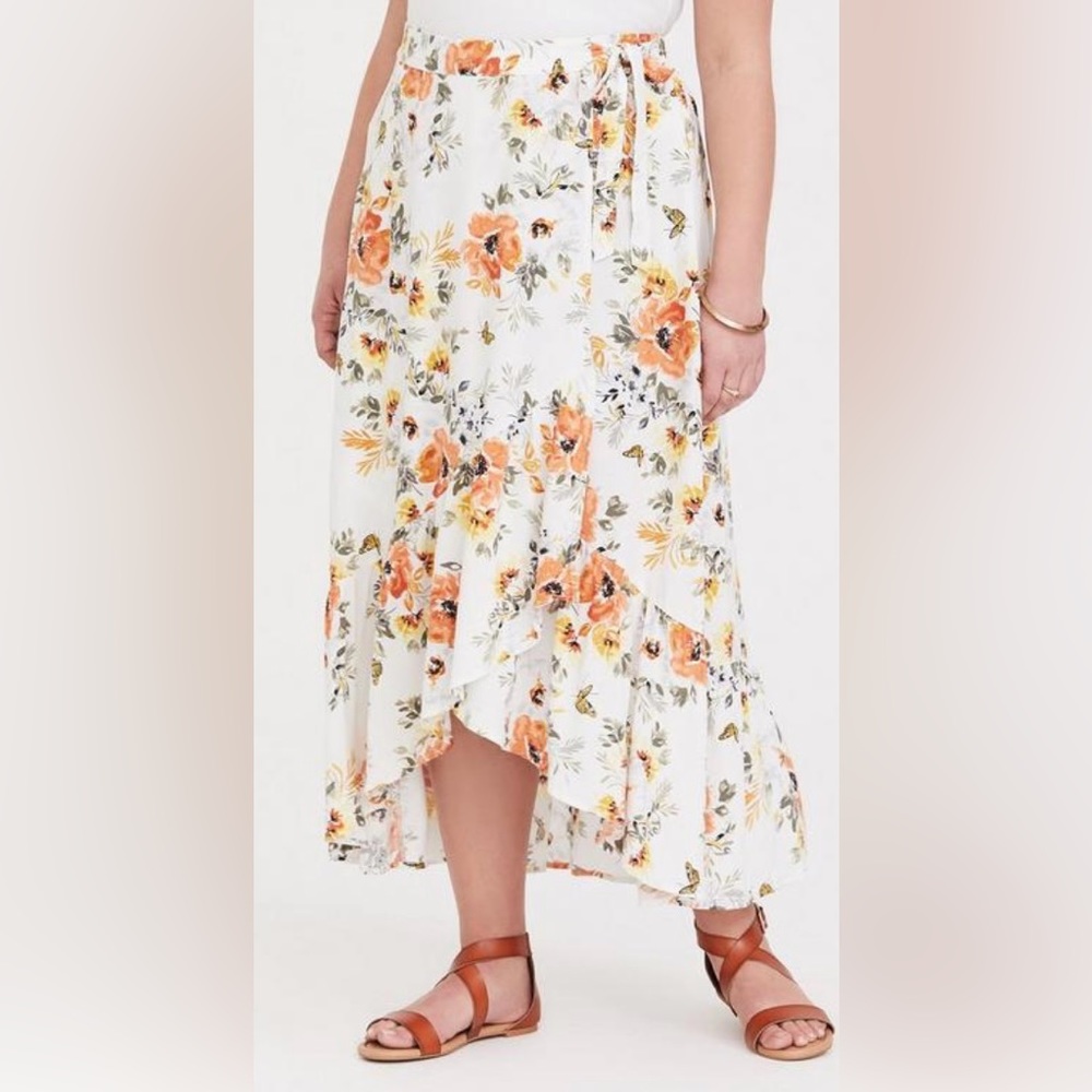 Torrid Maxi Challis Wrap Skirt, Size 2